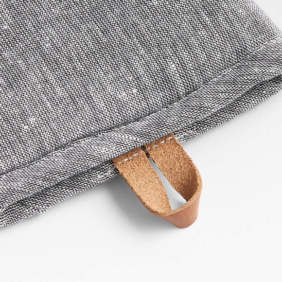 CRATE&BARREL Chambray Organic Cotton Oven Mitts, Set of 2 - Picture 5 of 6